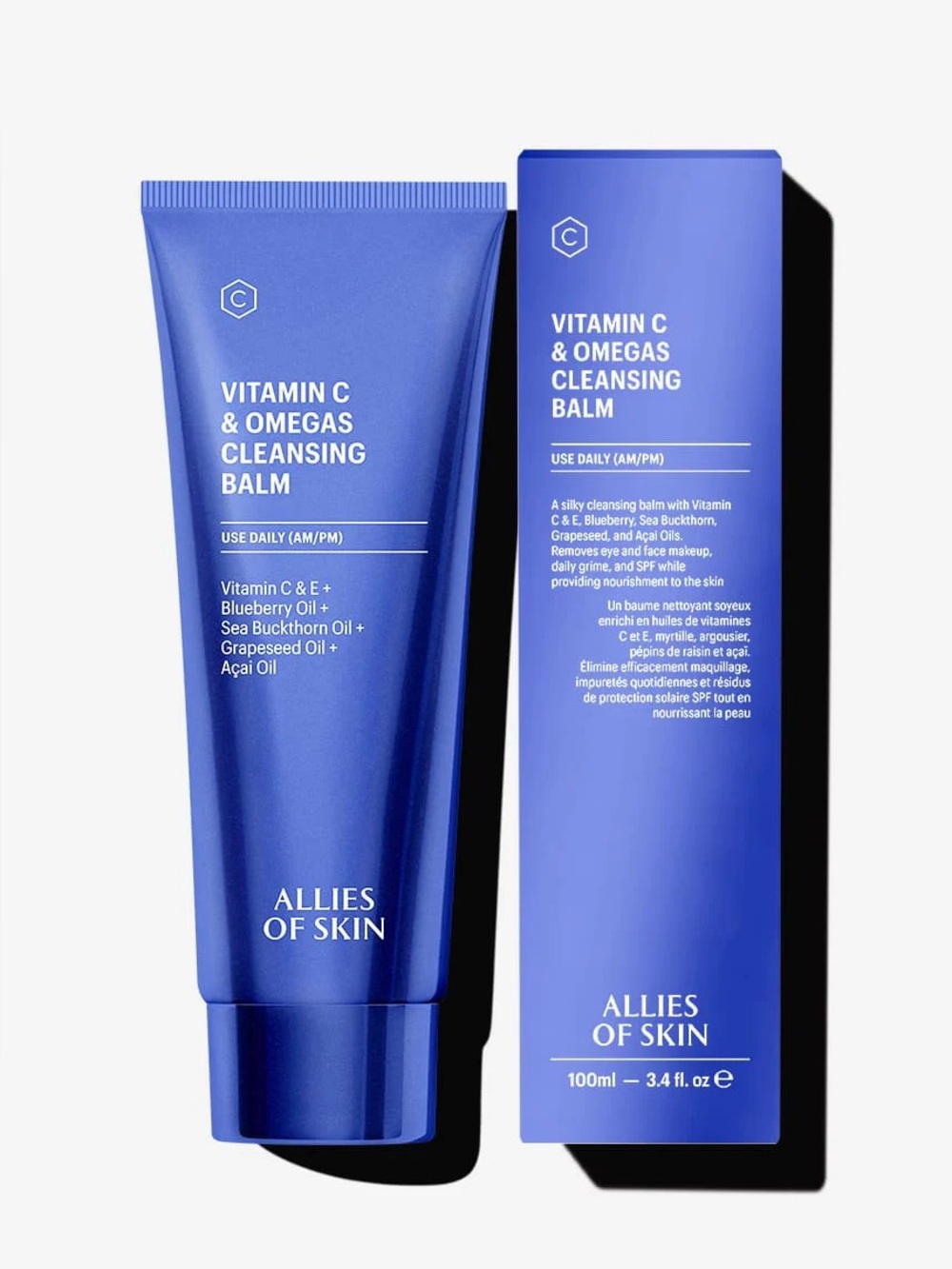 New Allies of Skin Vitamin C Omegas Cleansing Balm 100ml 3.4oz Full Size In Box